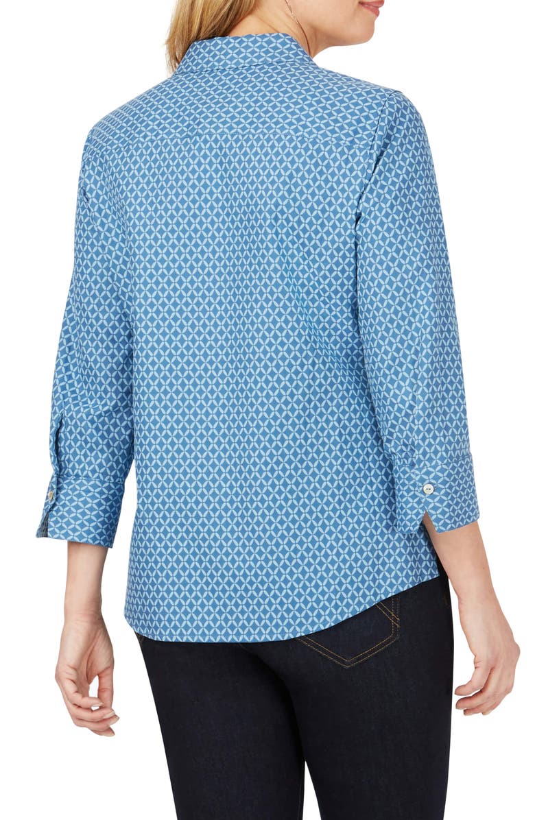 Foxcroft Mary Geo Print Shirt, Alternate, color,