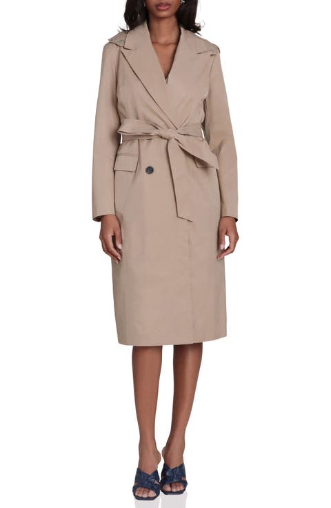 Hooded Blazer Trench Coat