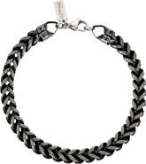 Ed Hardy Men's Interlinked Wheat Chain Bracelet