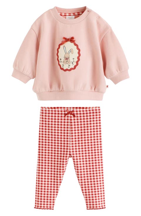 Kids' Bunny Sweater and Leggings Set