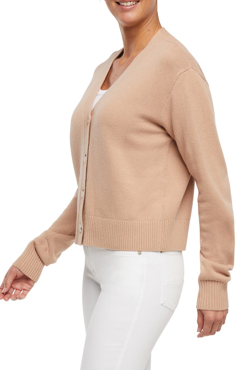 Three Dots Margaret Cardigan, Alternate, color, Light Taupe
