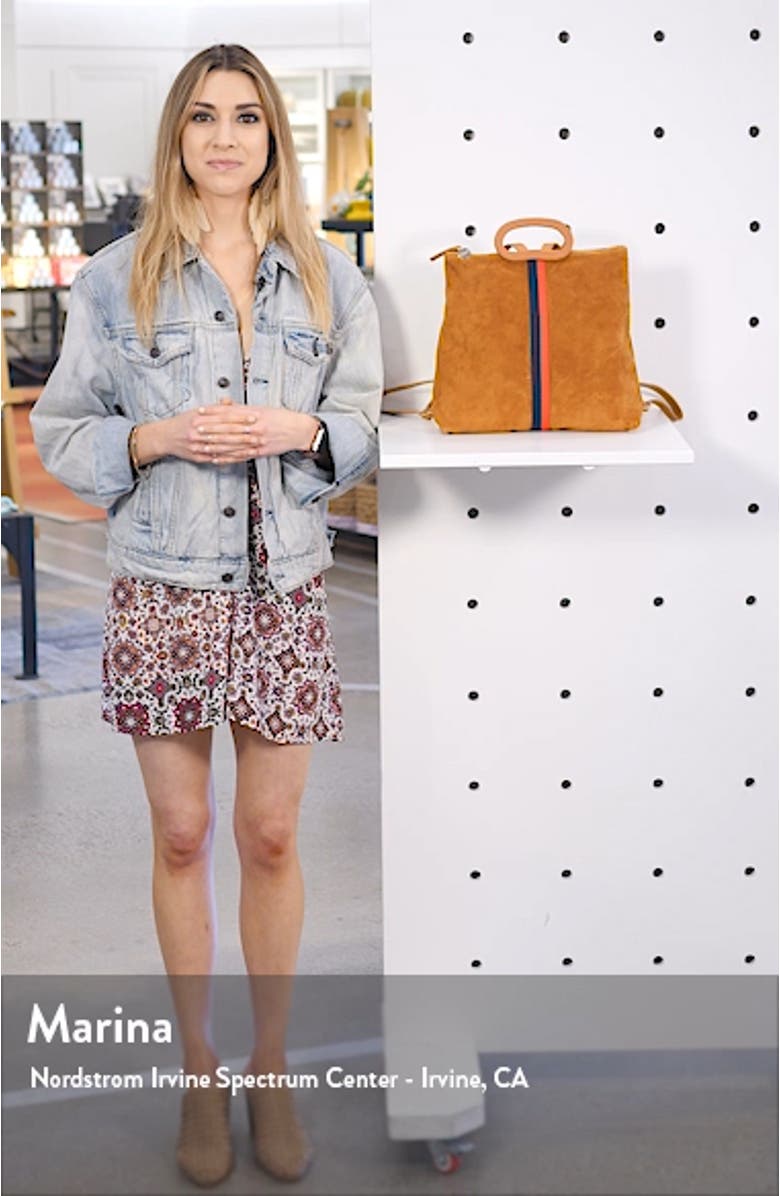 Marcelle Suede Backpack, sales video thumbnail