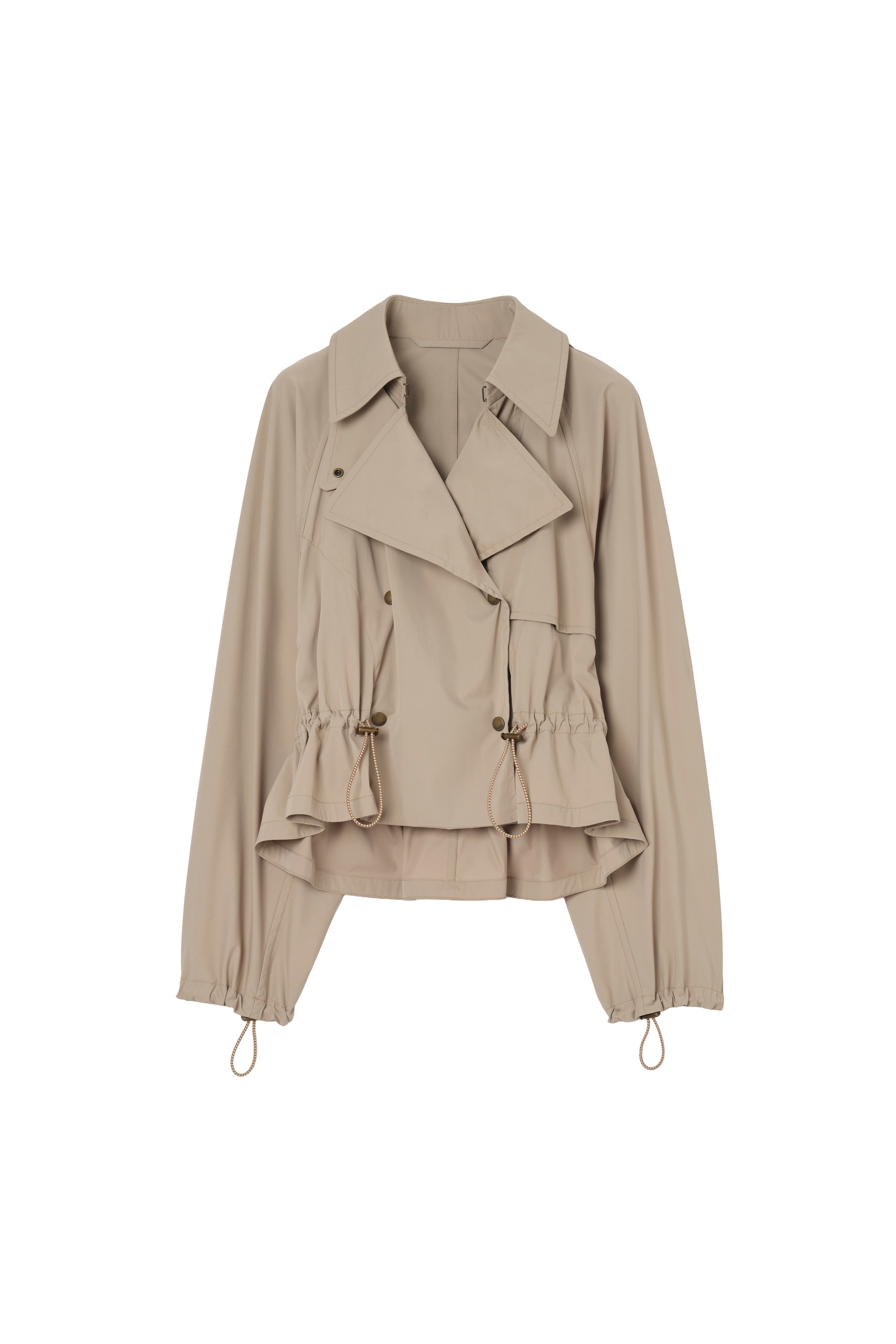 Detachable Hood Stretch Nylon Jacket - image 2