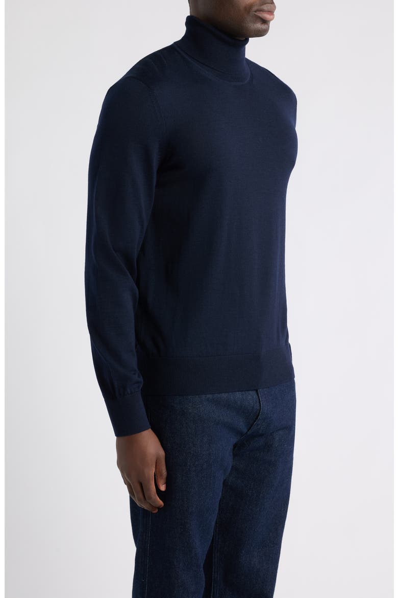 Musso Virgin Wool Turtleneck Sweater, Alternate, color, DARK BLUE