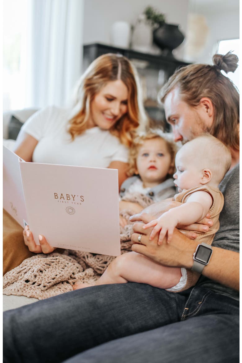 'Baby's First Year' Wildflower Meadow Memory Book, Alternate, color, BLUSH