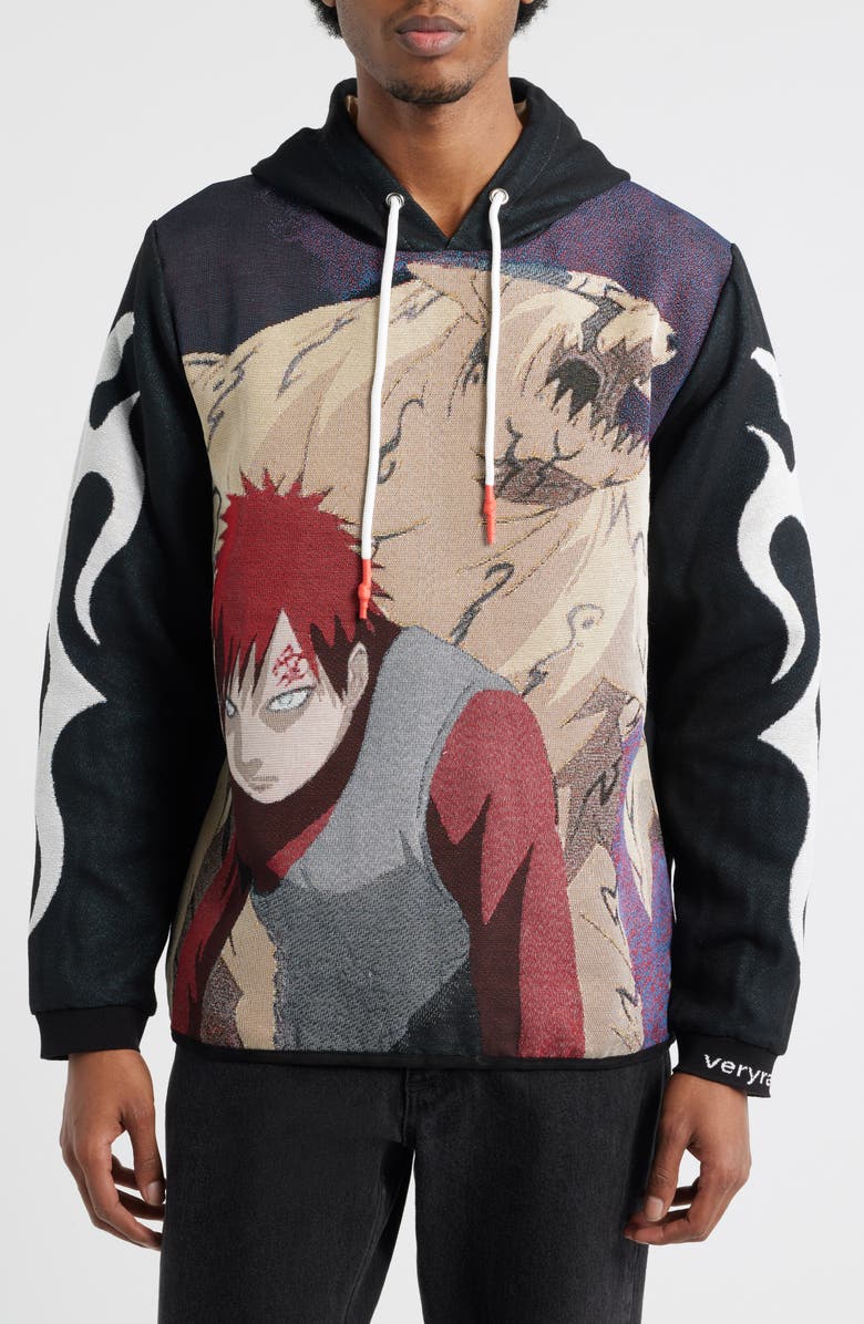 VERYRARE Gaara & Shukaku Graphic Hoodie, Main, color, Black