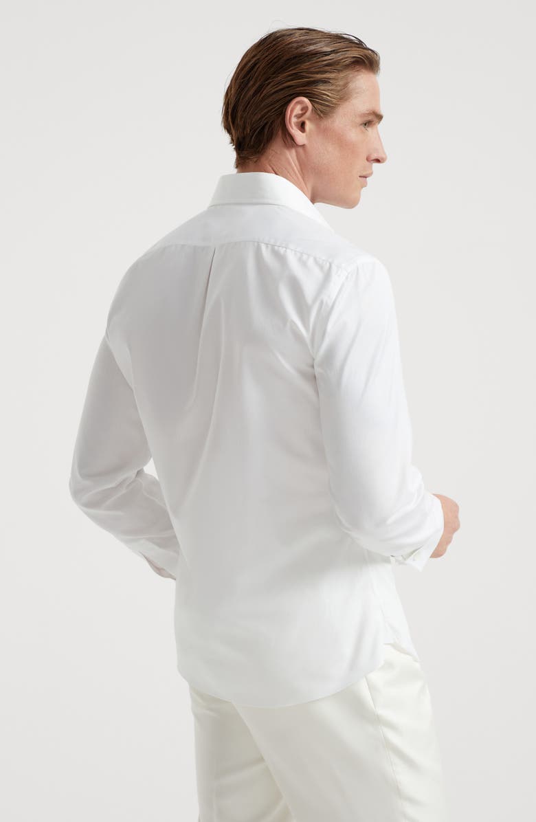 Brunello Cucinelli Tuxedo shirt with pleating, Alternate, color, 