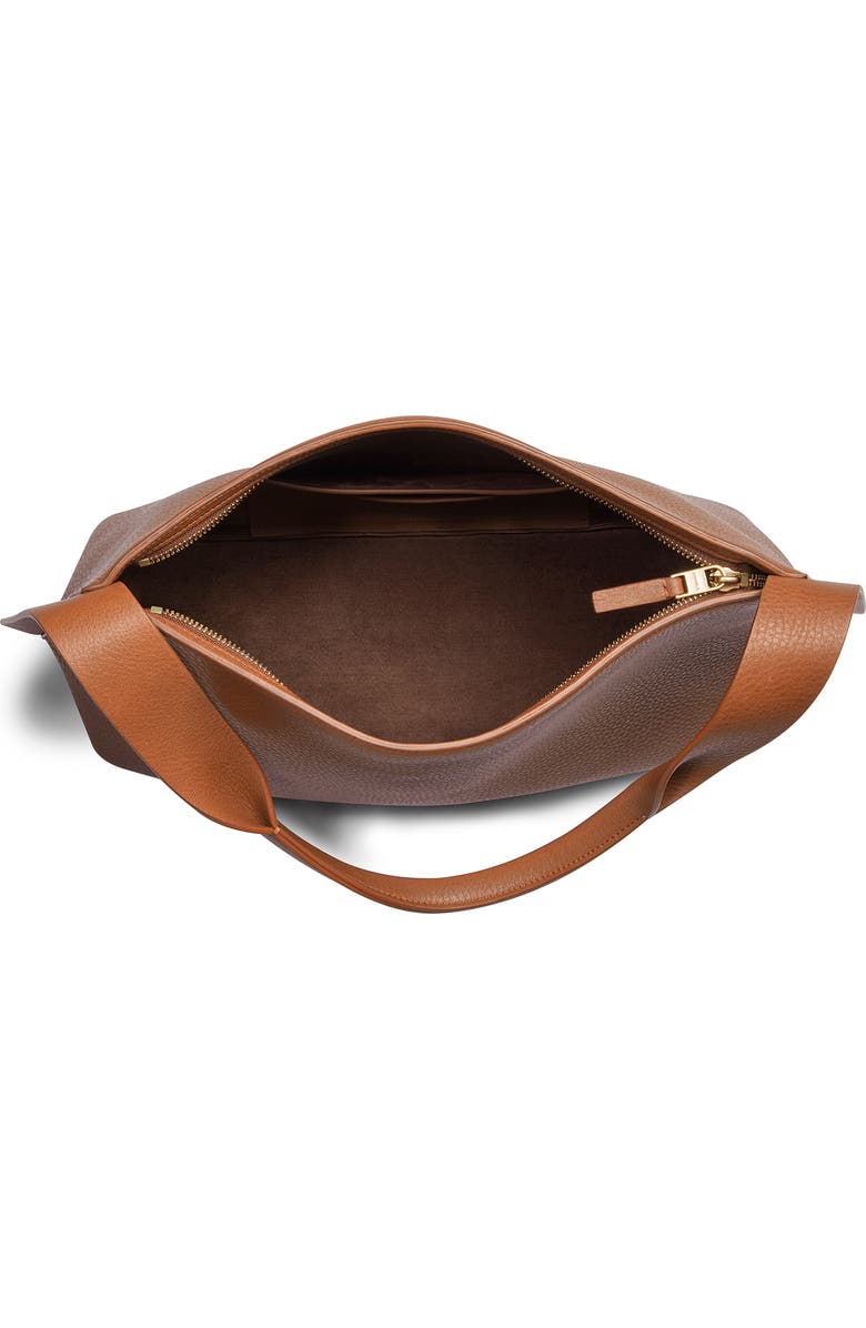 Shinola Medium Derby Leather Shoulder Bag, Alternate, color, Tan