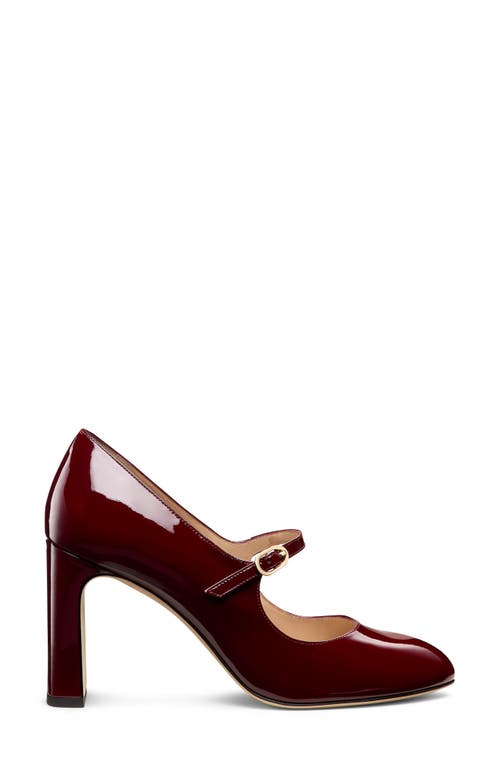 Stuart Weitzman Babette Mary Jane 85 Pump In Burgundy