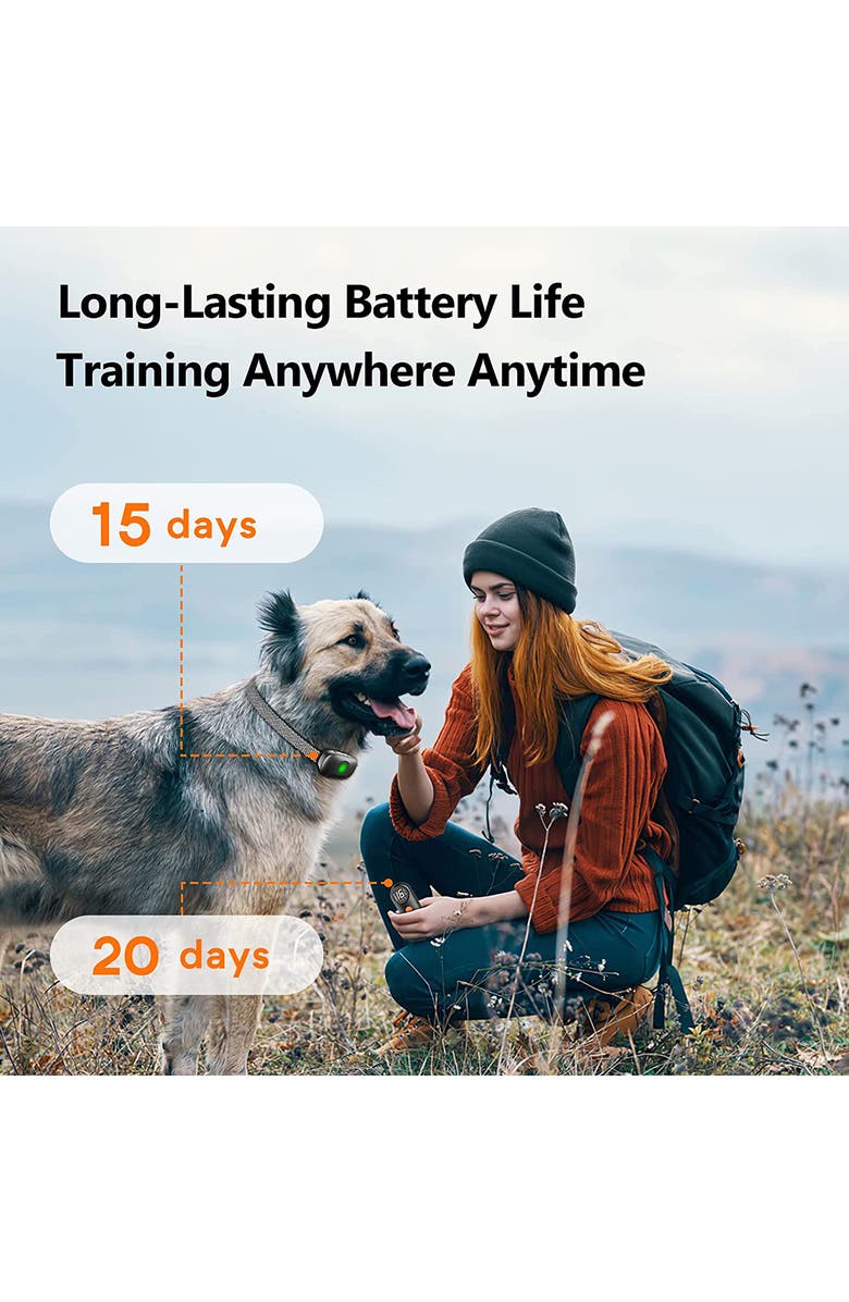 PET LIFE Ellipse LED 1-to-3 Dog 550-Yard Range 16-Level Vibration Sound and Stimulation Training Dog Collar, Alternate, color, 