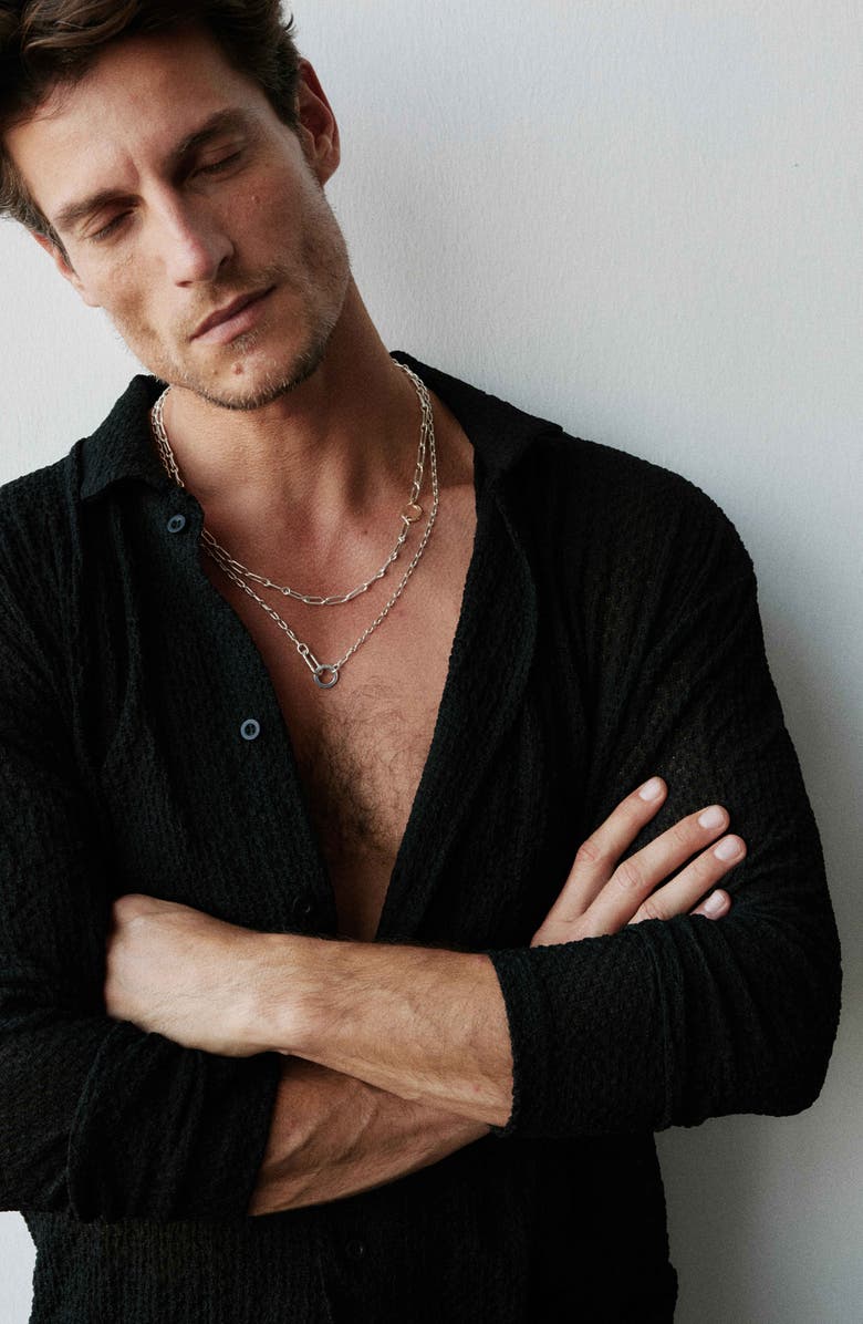 Kloto Nexus Chain Necklace, Alternate, color, Silver/ Gold