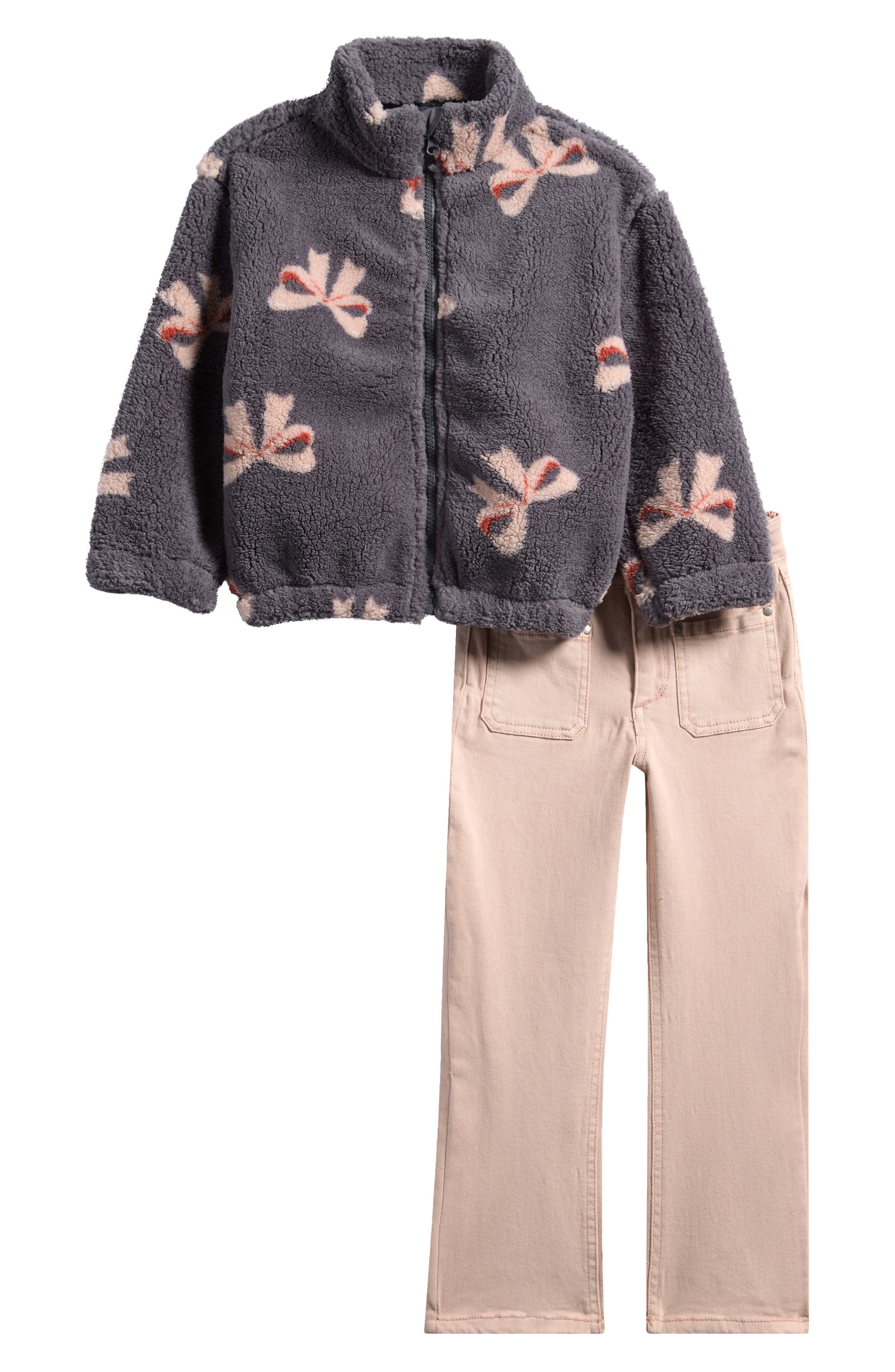Kids' 2-Piece High-Pile Fleece Jacket & Pants Set