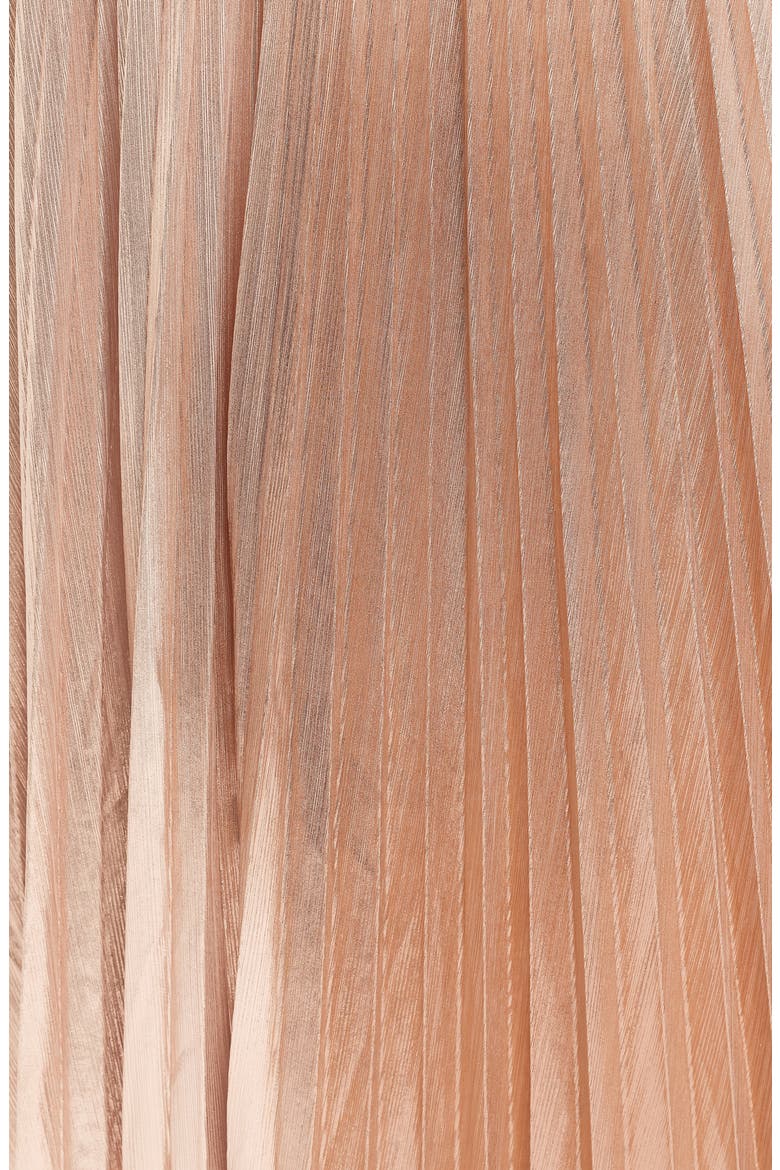 Bethy Pleated Maxi Skirt, Alternate, color, GOLD