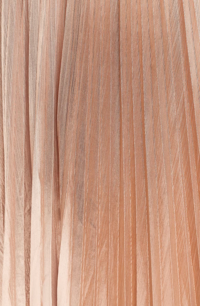 Petal & Pup Bethy Pleated Maxi Skirt, Alternate, color, Gold