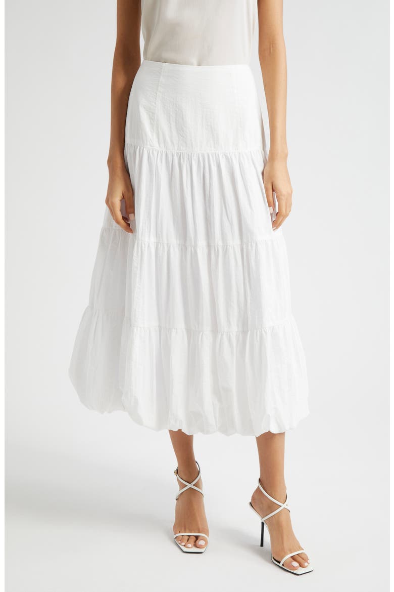 Pyper Tiered Bubble Skirt, Main, color, WHITE