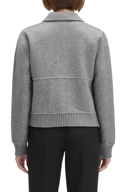Favorite Daughter The City Wool Blend Bomber Jacket In Gray
