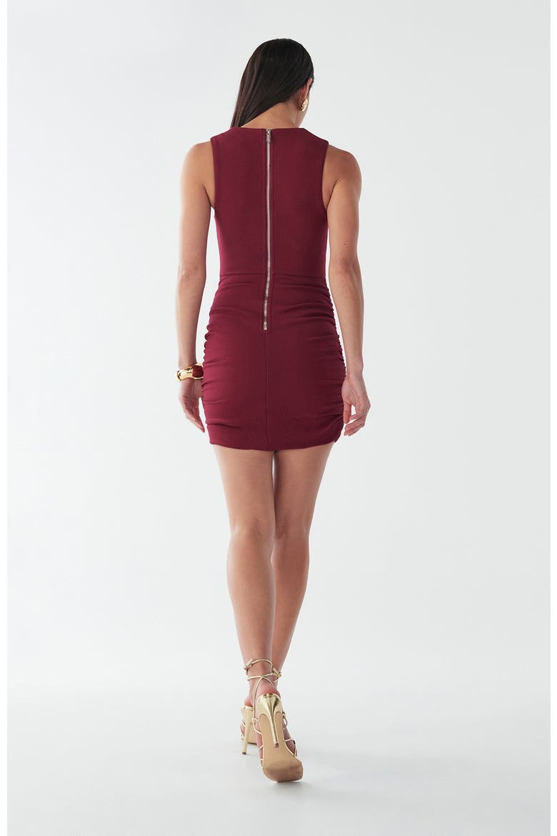 Riri Mini Dress, Alternate, color, Burgundy