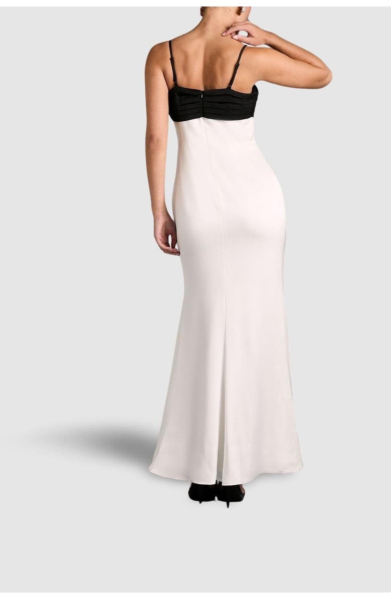 Coast Monochrome Bow Detail Maxi Dress, Alternate, color, White