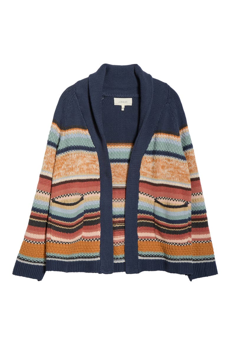 The Mountain Lodge Shawl Collar Cardigan, Alternate, color, TAOS STRIPE