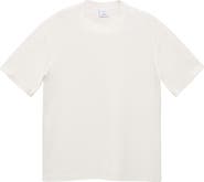 MANGO Textured Cotton Blend T-Shirt