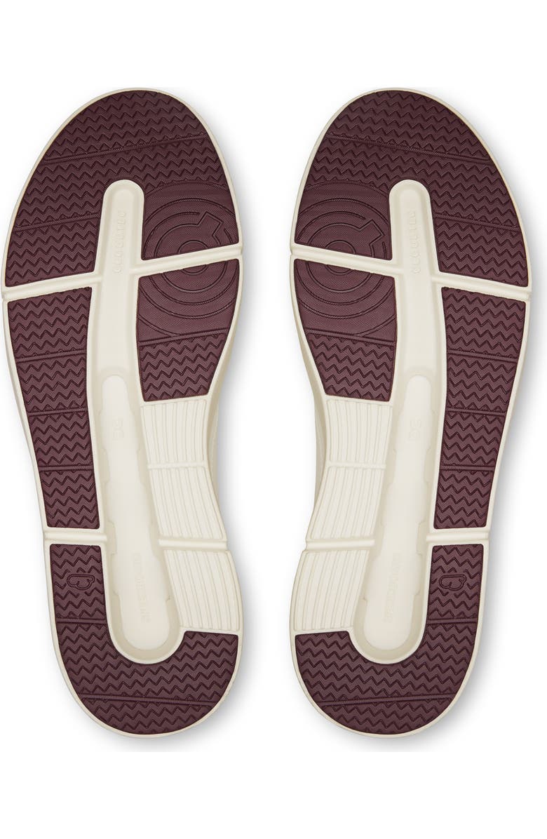 On THE ROGER Centre Court Tennis Sneaker, Alternate, color, Ivory/ Maroon
