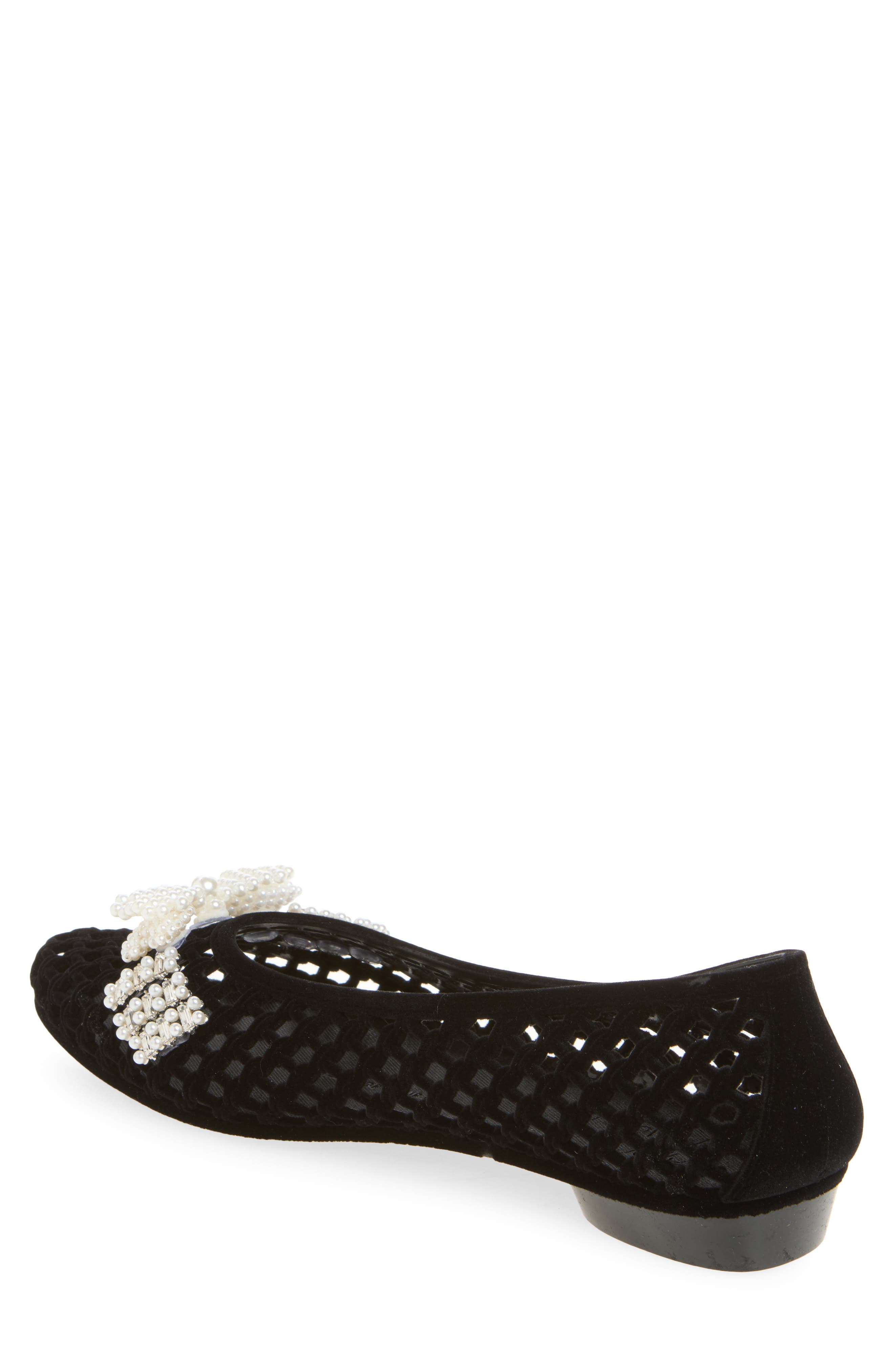 Plush Jelly Ballet Flat, Alternate, color, BLACK
