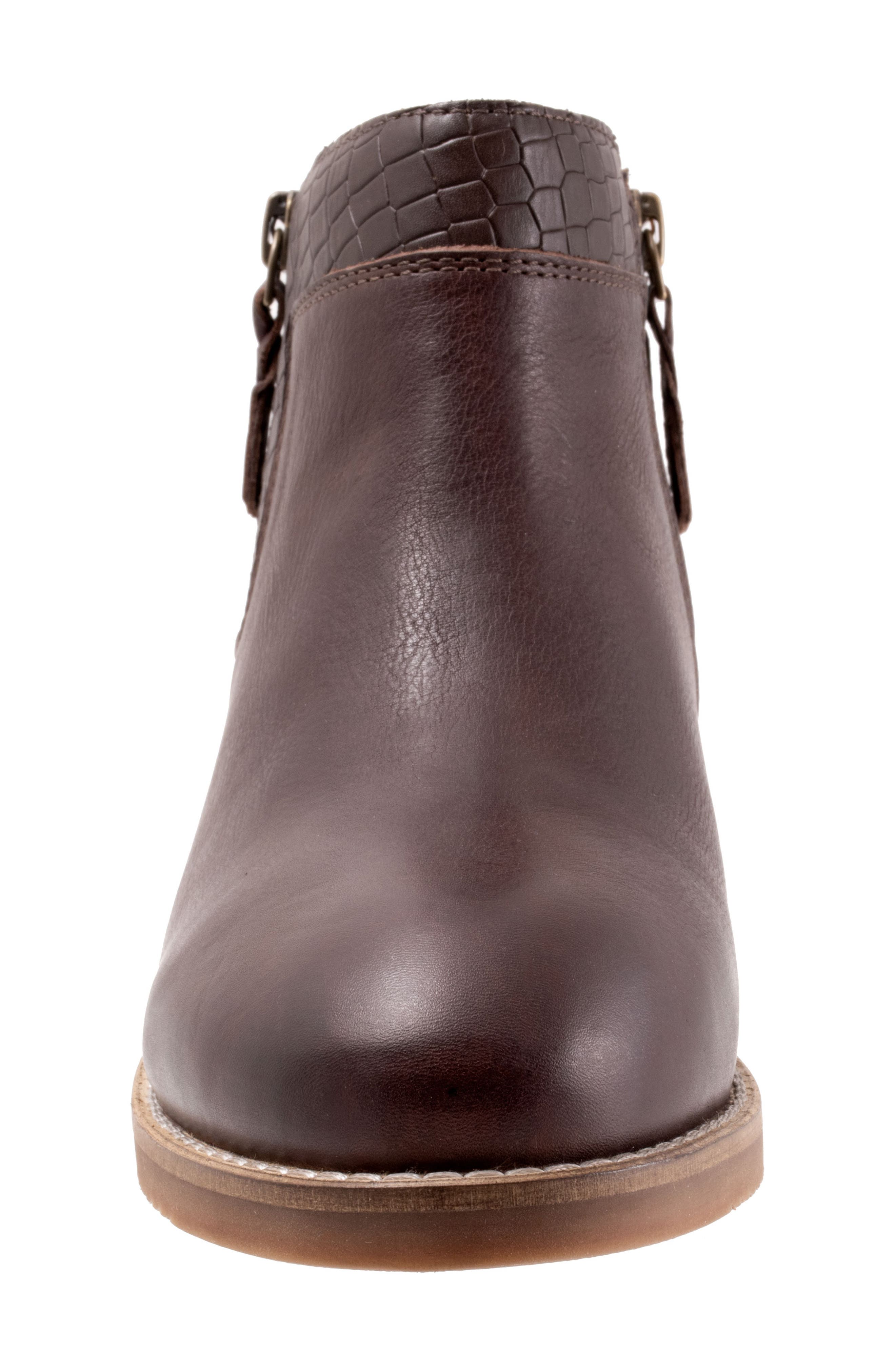 Rubi Ankle Boot, Alternate, color, DK BROWN/C