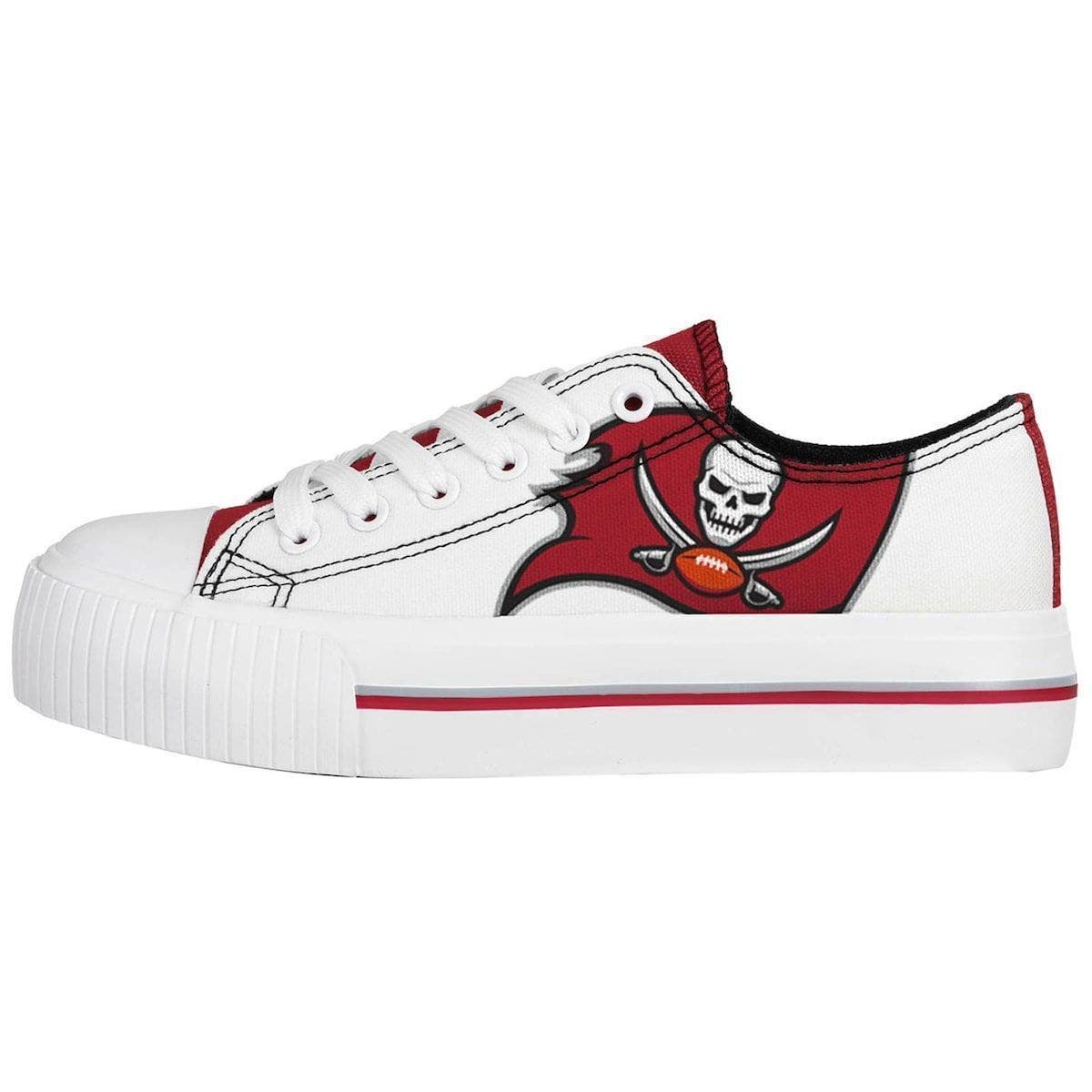 FOCO Women's FOCO Tampa Bay Buccaneers Platform Canvas Shoes, Alternate, color, 