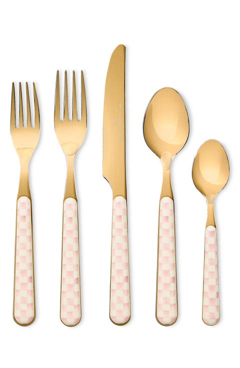 Rosy Check Bistro 5-Piece Place Setting