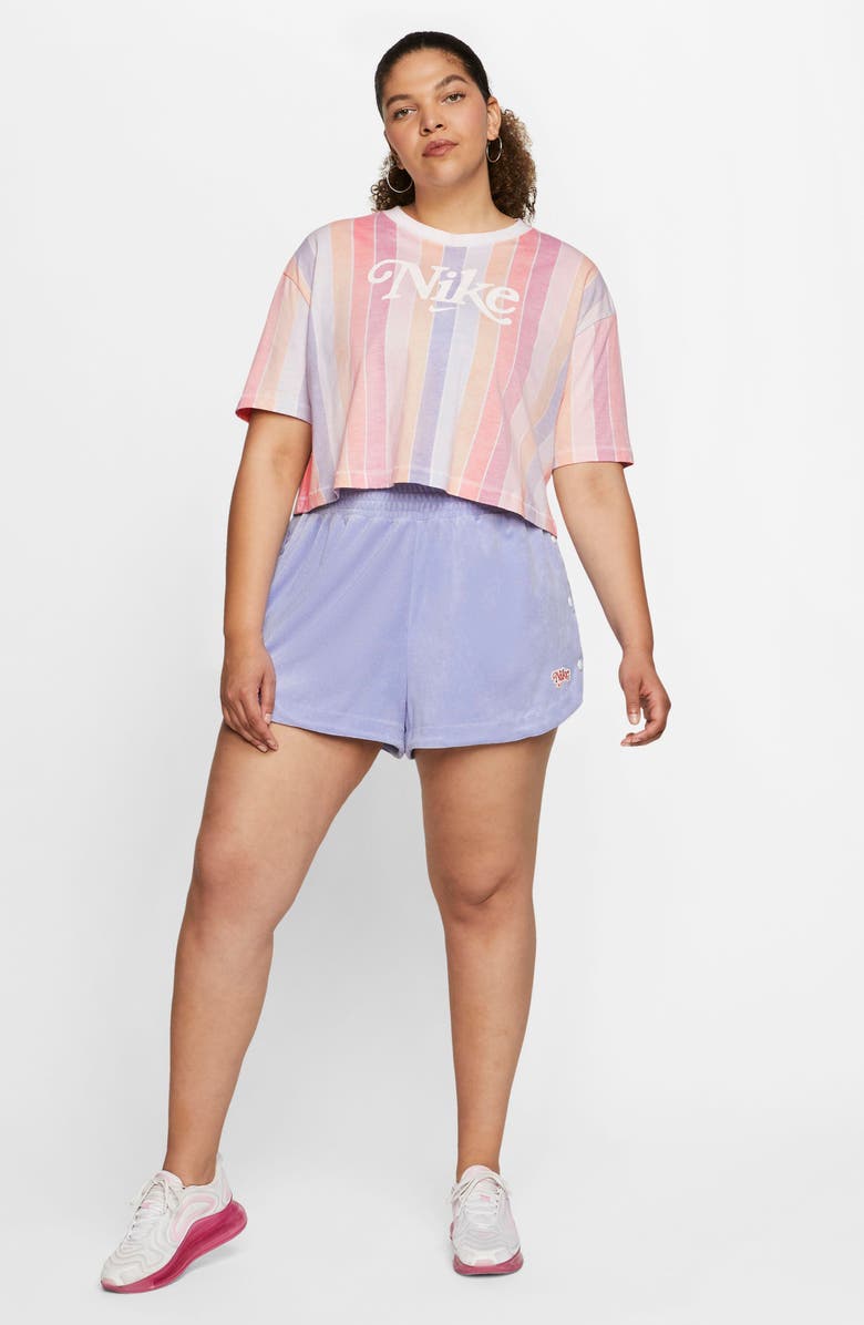 Nike Sportswear Stripe Crop Top, Alternate, color,