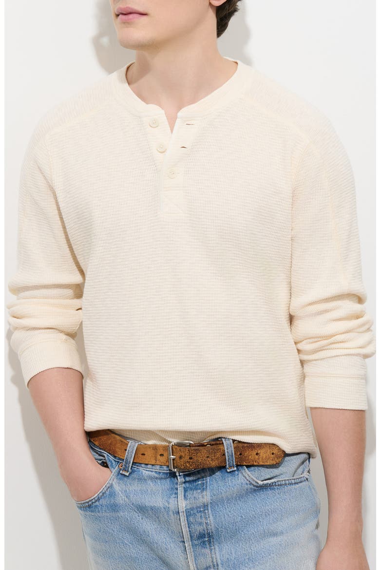 Austin Thermal Cotton Henley, Main, color, OFF WHITE
