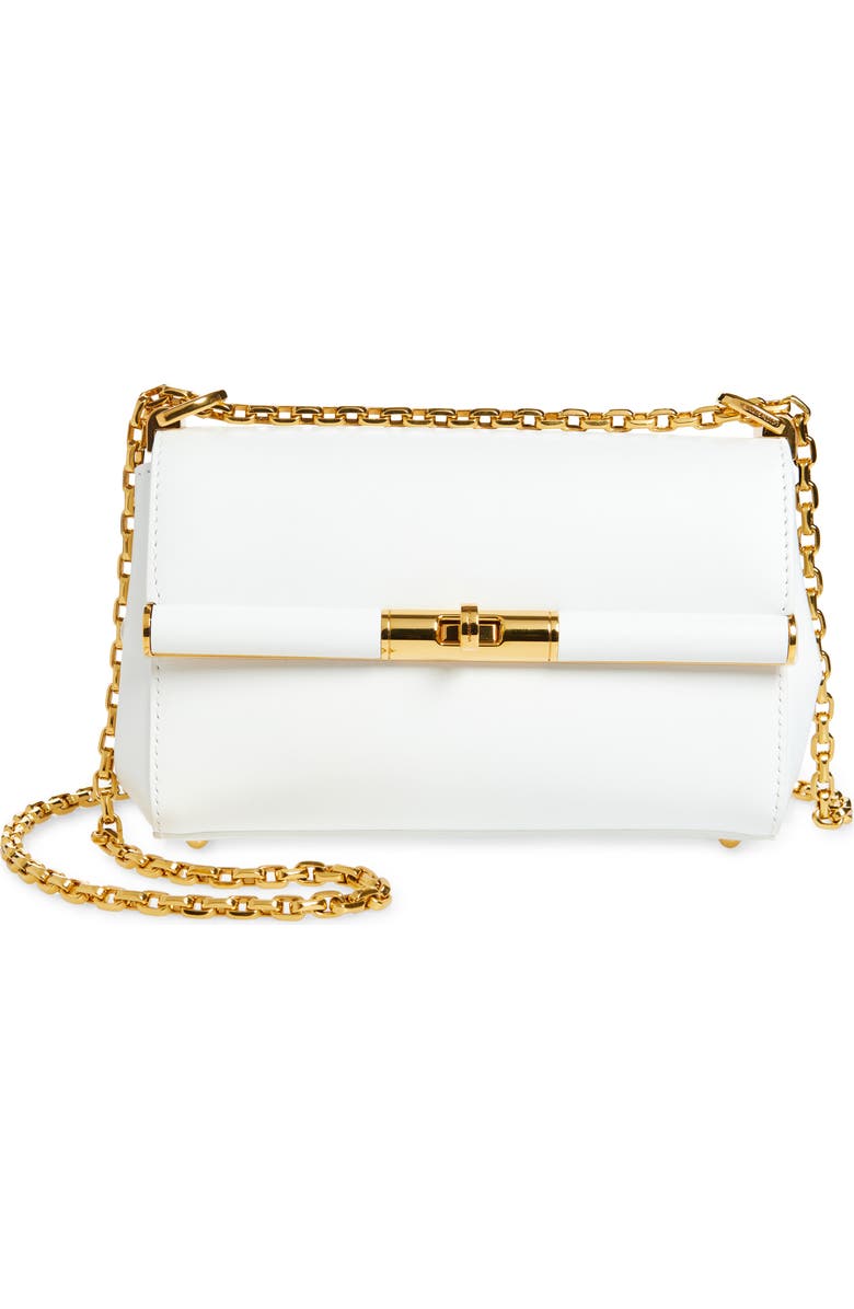 Dolce&Gabbana Marlene Chain Strap Shoulder Bag, Main, color, Bianco Ottico