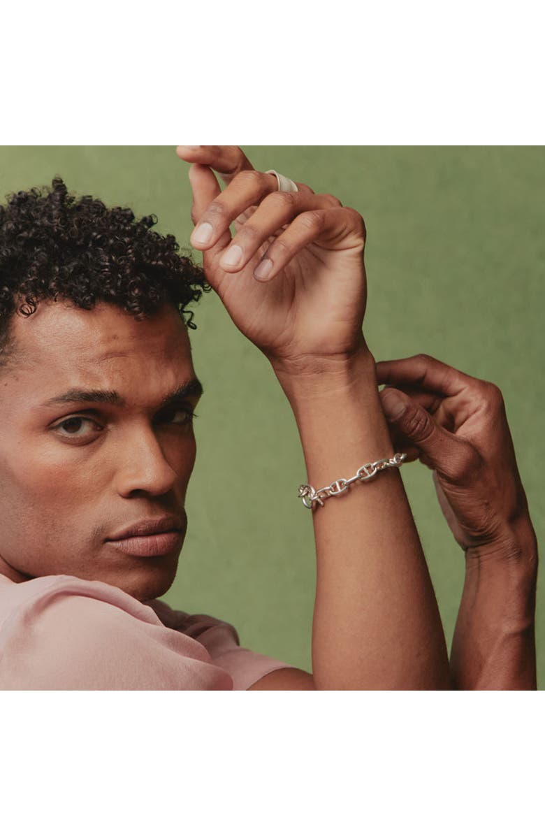 LOUPN Bean Chain Bracelet, Alternate, color, Silver