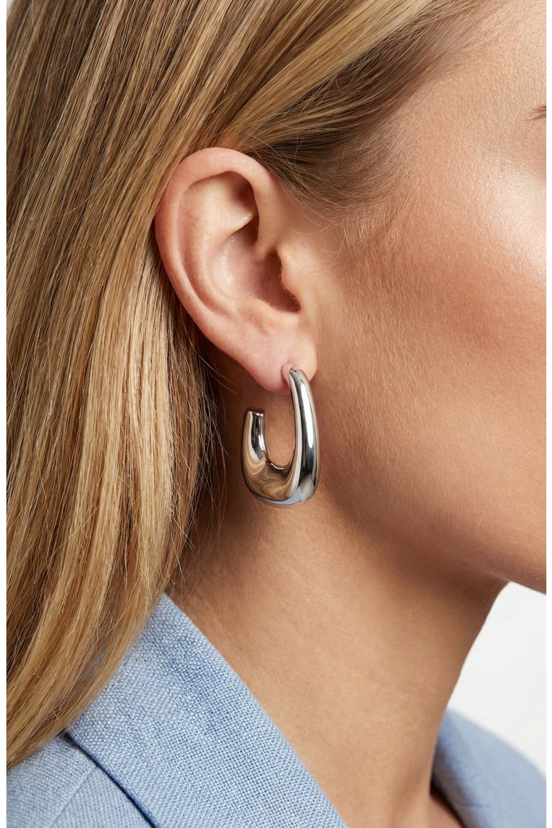 Earrings Borsa X-Grande, Alternate, color, 925 Sterling Silver