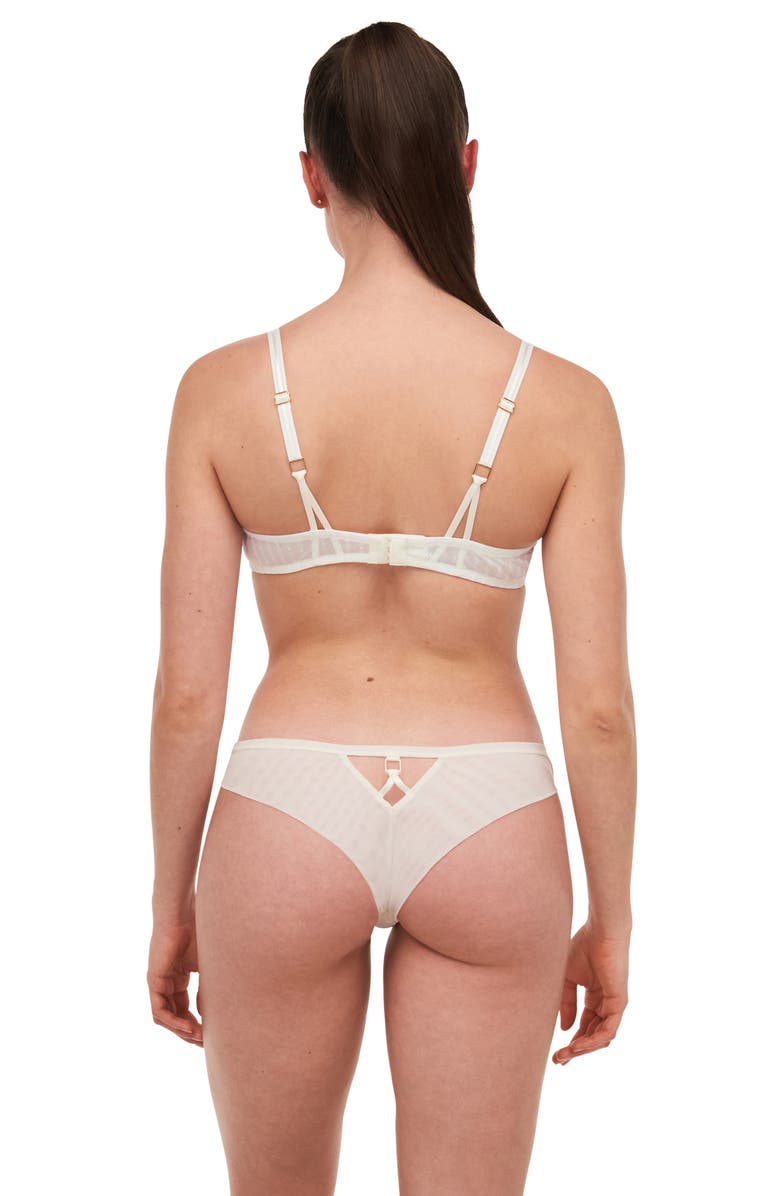 Chantelle Lingerie New Romance Lace Tanga, Alternate, color, 