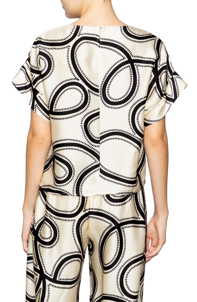 MELLODAY Dolman Sleeve Top, Alternate, color, Ivory Black