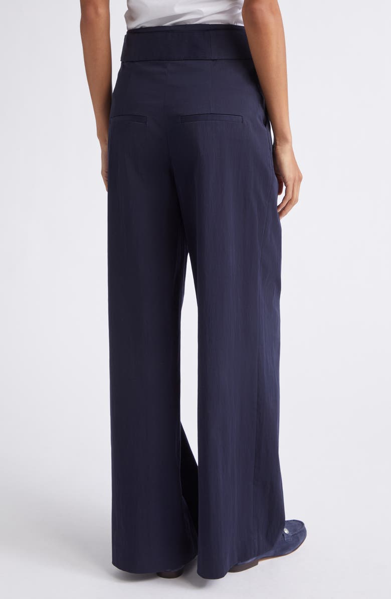Veronica Beard Allman High Waist Wide Leg Pants, Alternate, color, Navy