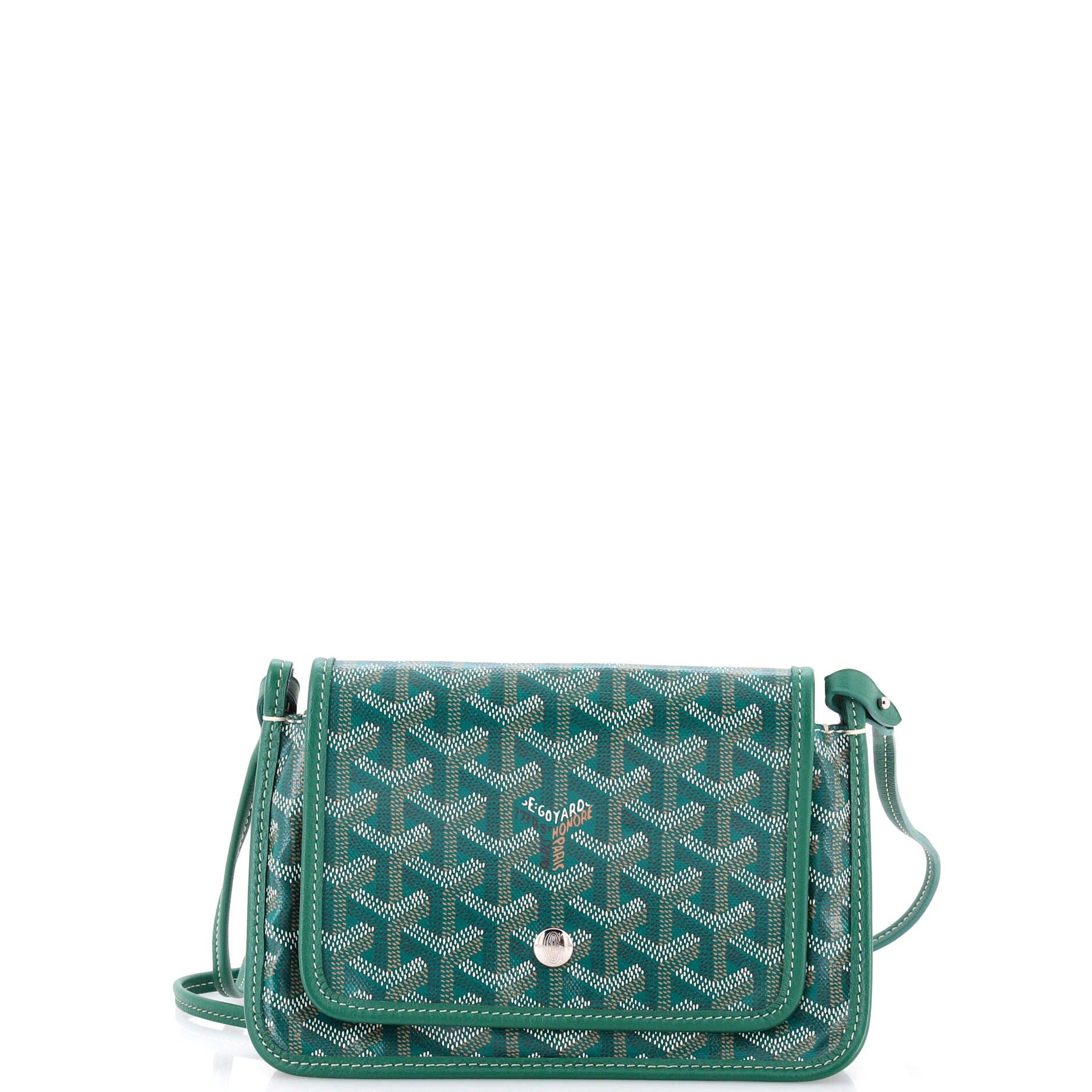Plumet Clutch Wallet Coated Canvas, Main, color, Green