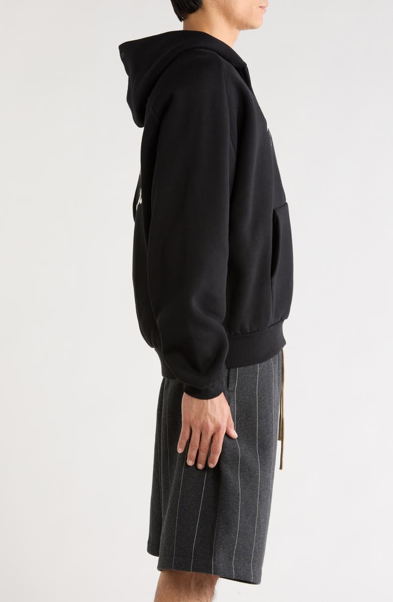 Fear of God Essentials x MLB Chicago White Sox Cotton Blend Fleece Half Zip Hoodie, Alternate, color, Black