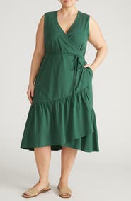 Universal Standard Twirl Tiered Wrap Dress