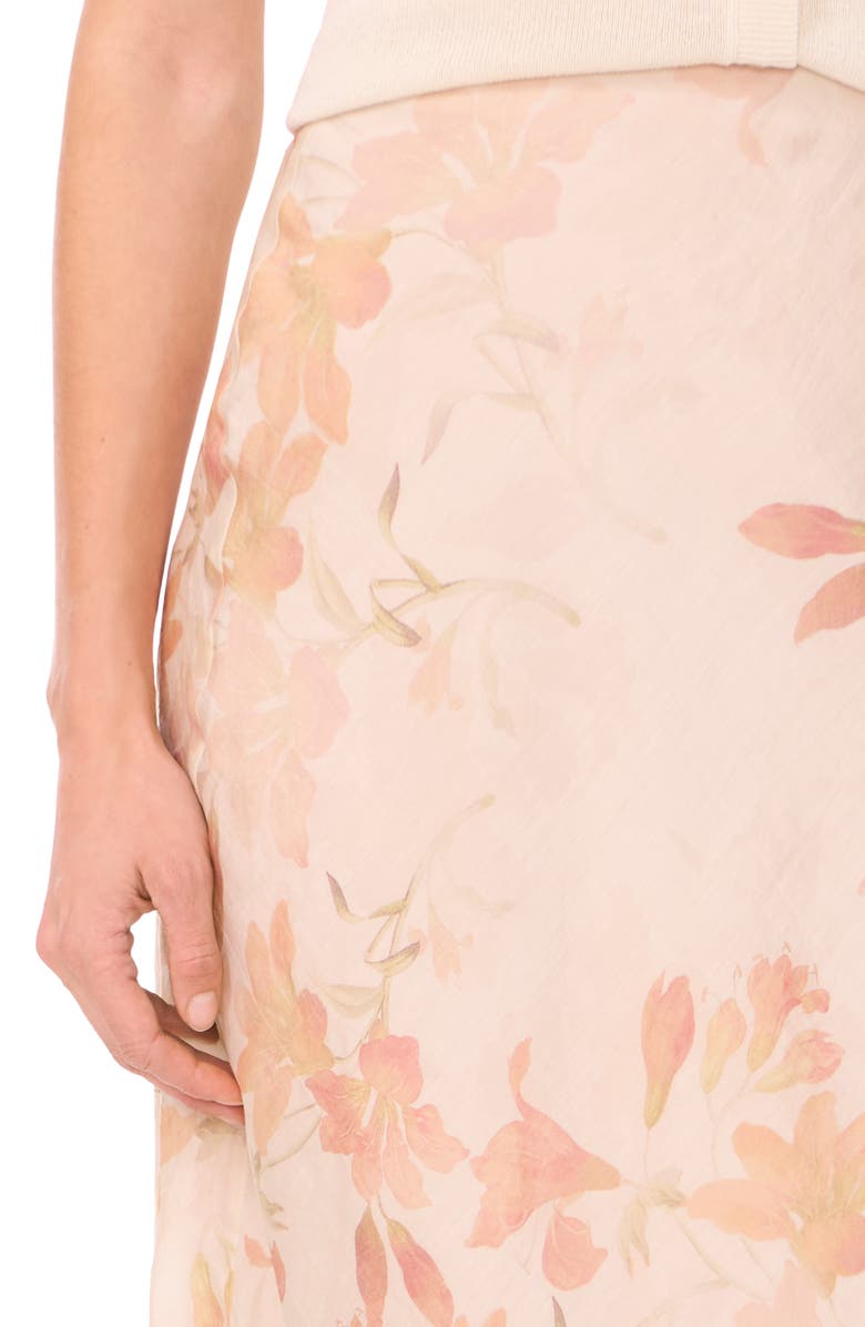 Halogen<sup>®</sup> Floral A-Line Midi Skirt, Alternate, color,