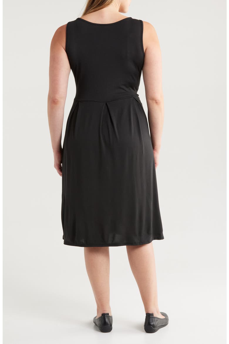 Sleeveless Jersey Dress, Alternate, color, BLACK