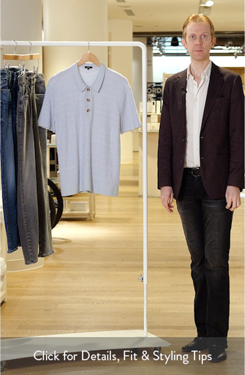 Nathan Cotton Blend Polo Sweater, sales video thumbnail