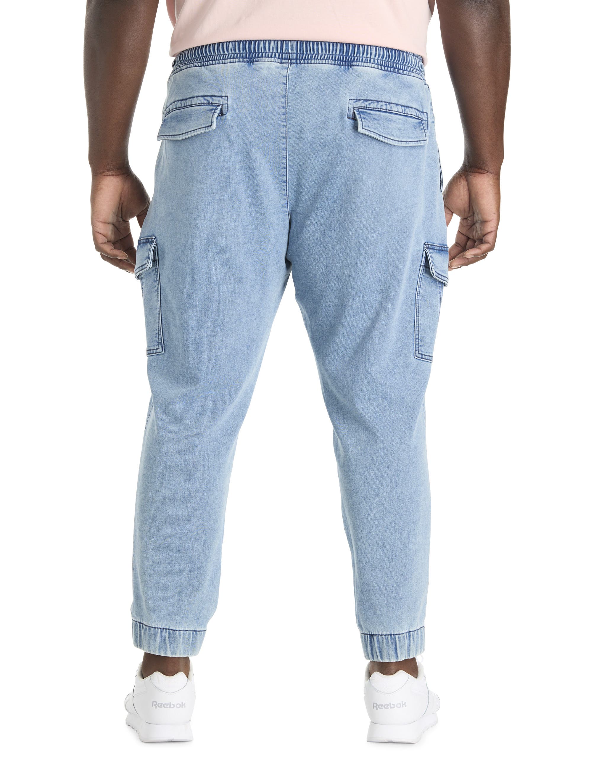 Big & Tall Denim Cargo Joggers - image 2