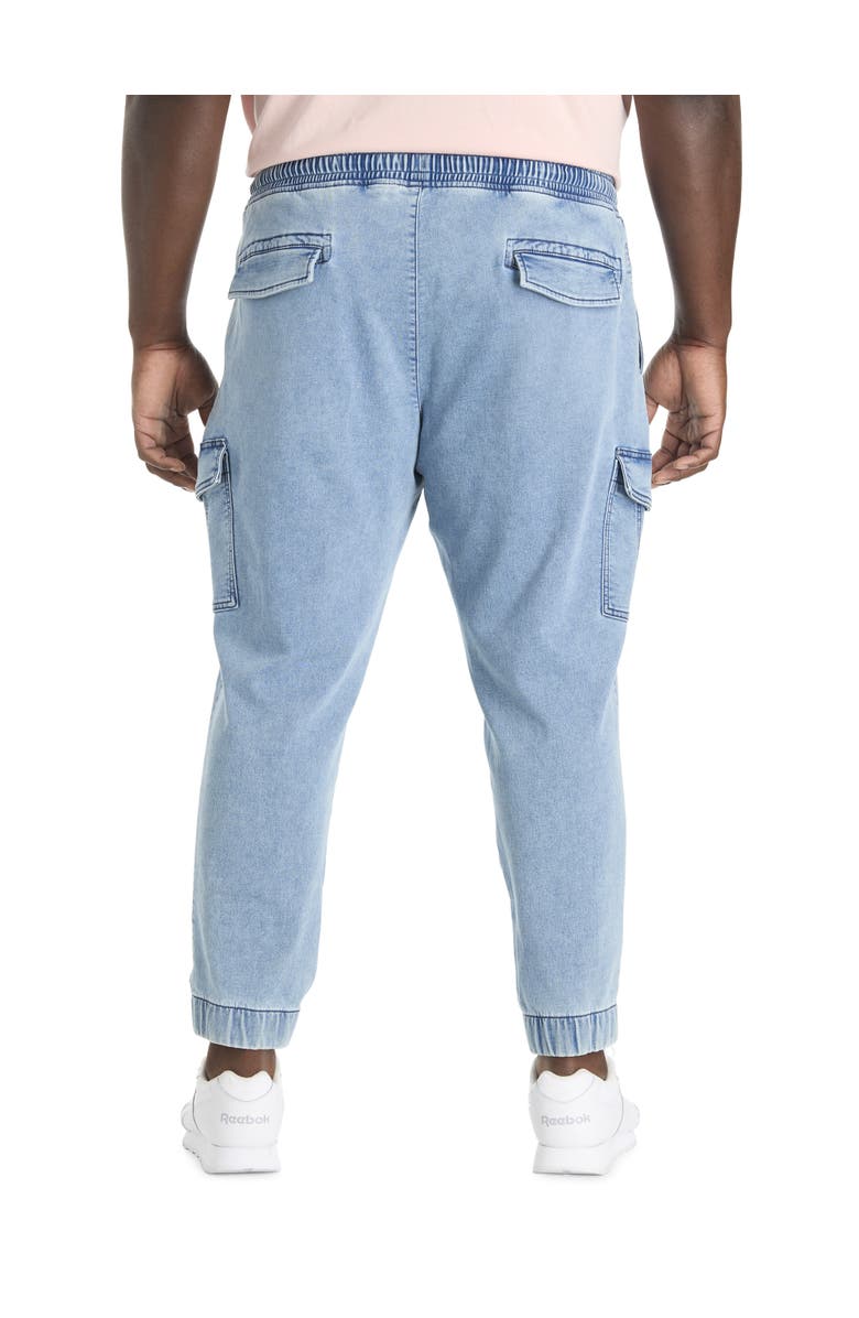 True Nation by DXL Big & Tall Denim Cargo Joggers, Alternate, color, True Blues