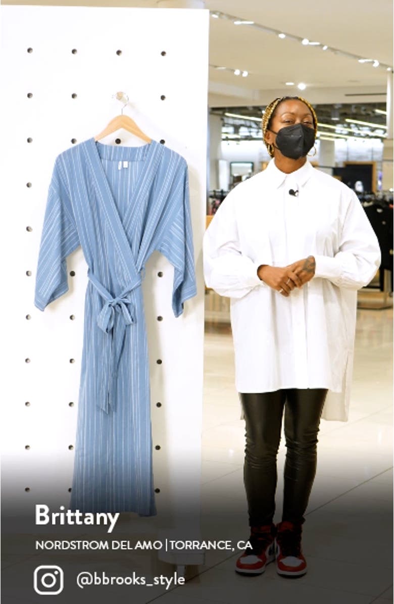 Linen Blend Robe, sales video thumbnail