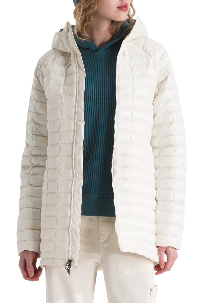 Thermoball Quilted Hooded Parka, Main, color, WHITE DUNE