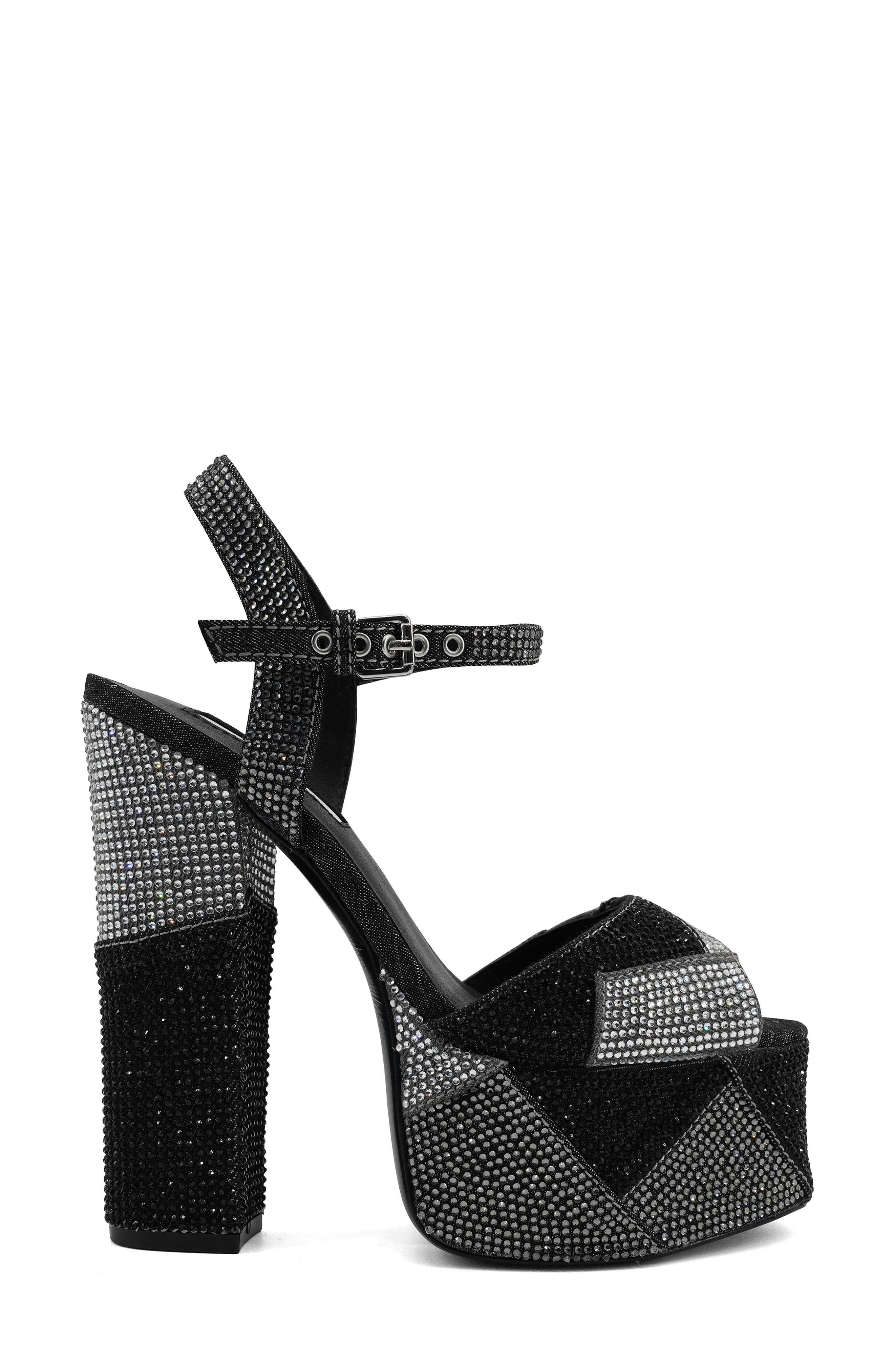 ZIGI Antonia Ankle Strap Platform Sandal, Alternate, color, Black
