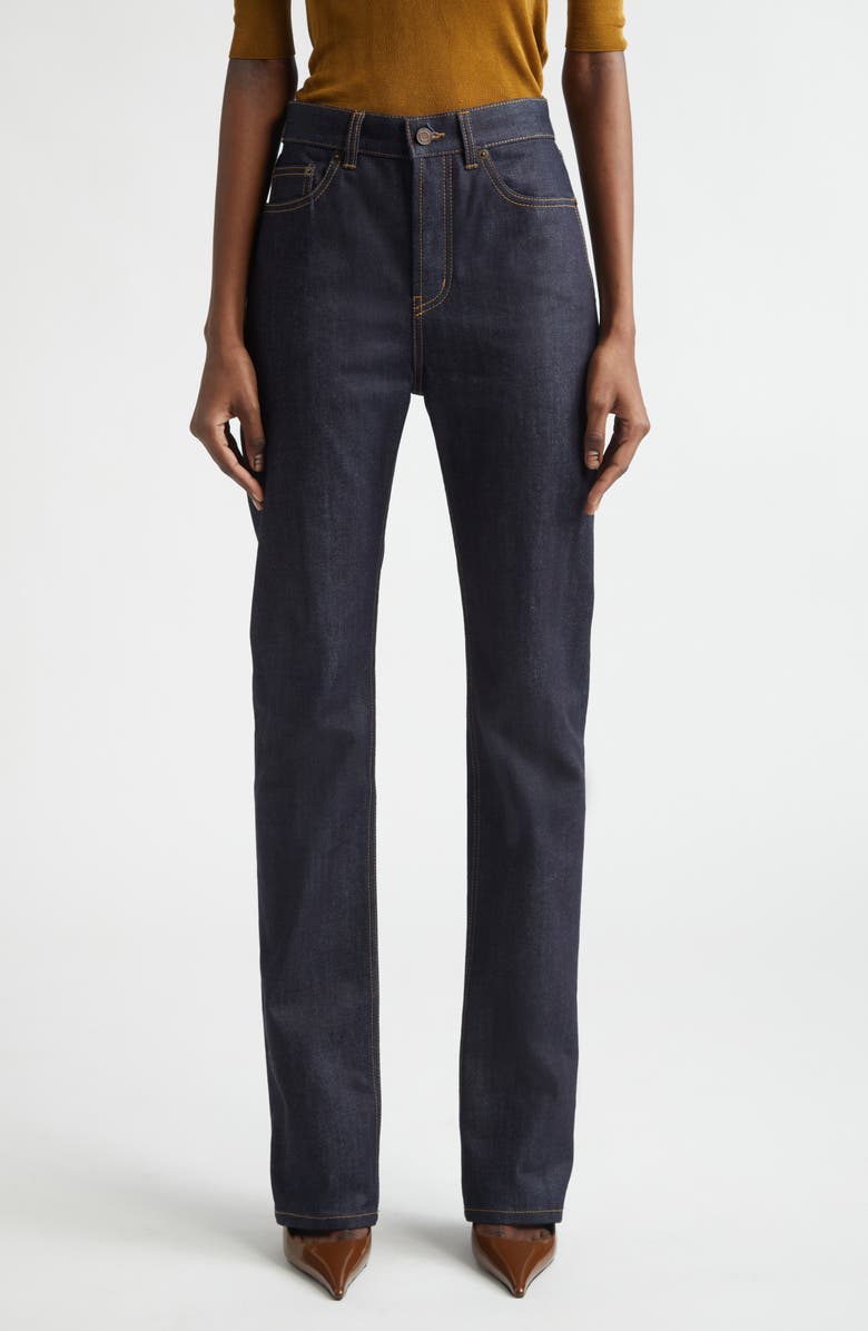 Saint Laurent '90s High Waist Slim Fit Jeans, Main, color, 