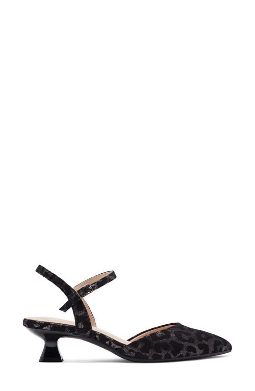 Easy Spirit Halyn Ankle Strap Kitten Heel Pump In Black